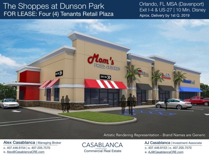 The Shoppes at Dunson Park Retail Space For Lease Davenport FL